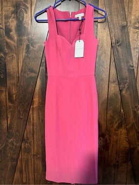 Dress the Population Fuchsia Midi Sheath Dress